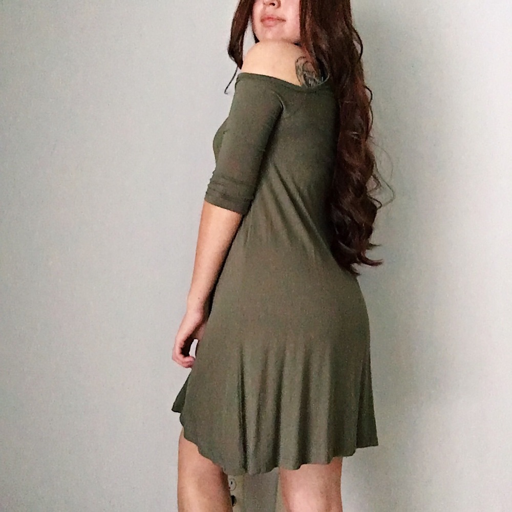 Olive Green Dress